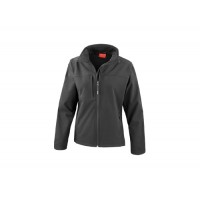 CASACO SOFTSHELL SRA C/ INT POLAR PRETO R121F